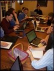 Meanwhile, the final planning meeting involved eight computers!!