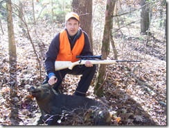 Dad with his boar and blond laminate Accurate Innovations stock. Drop Dead Gorgeous, Amazingly Accurate!
