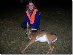 It was dark... the flash was bright... but this little doe was too pretty not to show!