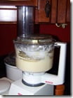 The filling in the food processor
