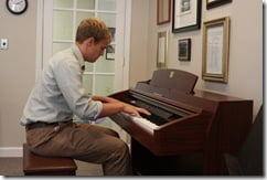 Jacob, our other classmate, had two beautiful piano arrangements!