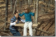 Big brother helps little sister -- precious