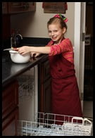 Be sure to clean up your dishes when you are finished, and leave the kitchen very clean and tidy!