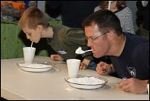 Powdered sugar relay race ;)